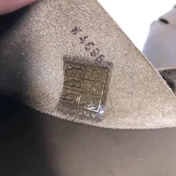 Garnet Hill Luis Basket Weave Leather Sandals Sip On Olive Green Size 36 / 6 - Picture 9 of 9